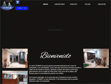 Tablet Screenshot of hotelteomar.com